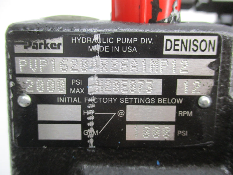 PARKER PVP16204R26A1MP12 2000PSI NSNP