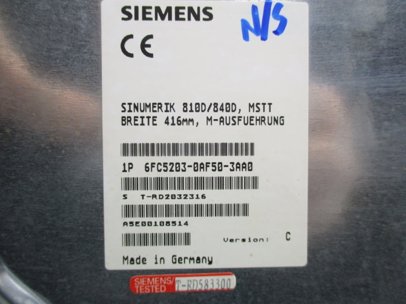 SIEMENS 6FC5203-0AR50-3AA0 UNMP