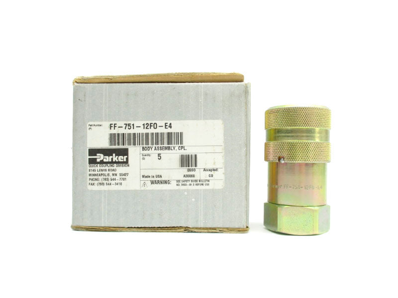 PARKER FF-751-12FO-E4 (PKG OF 5) NSMP