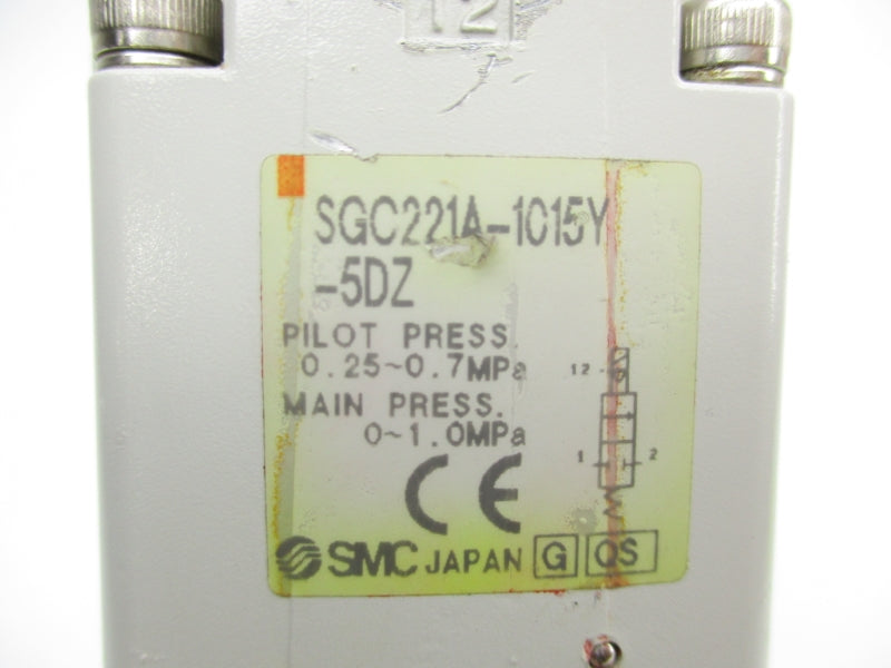 SMC SGC221A-1015Y-5DZ 24VDC UNMP