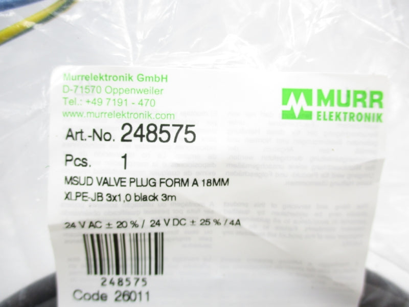 MURR ELEKTRONIK 248575 24VAC/DC NSMP