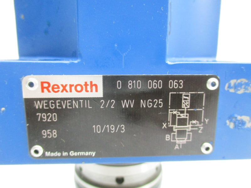 REXROTH WEGEVENTIL2/2WVNG25 0810060063 NSNP