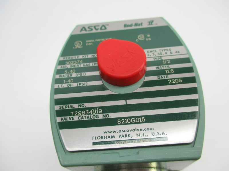 ASCO 8210G015 24VDC 1-40PSI NSMP