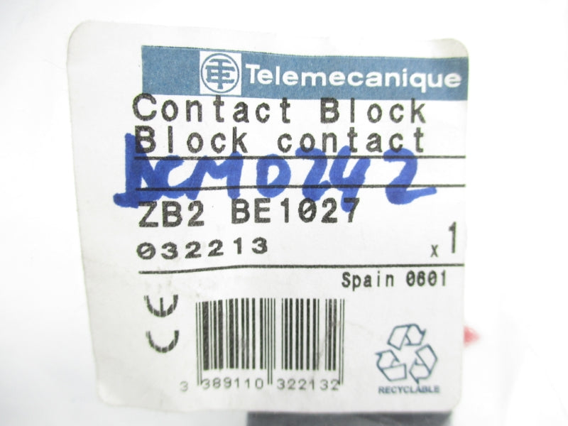 TELEMECANIQUE ZB2BE1027 60V 1A NSMP
