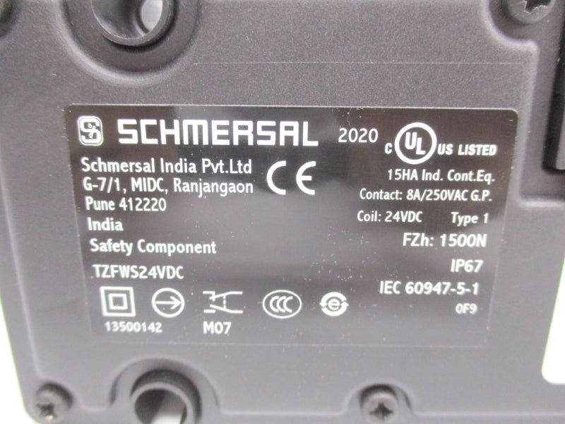 SCHMERSAL TZFWS24VDC 131022605 24VDC 8A NSMP