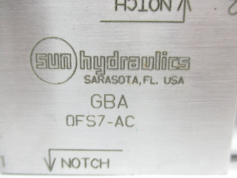 SUN HYDRAULICS GBA NSNP