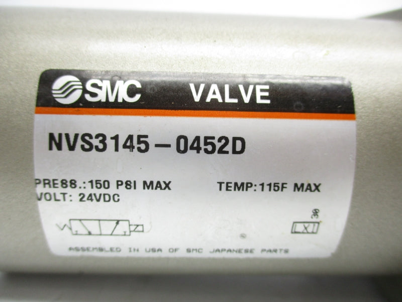 SMC NVS3145-0452D 24VDC 150PSI (AS PICTURED) NSNP