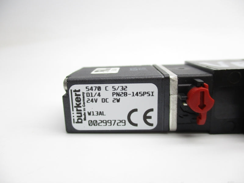 BURKERT 5470C5/32 00299729 24VDC 28-145PSI NSNP