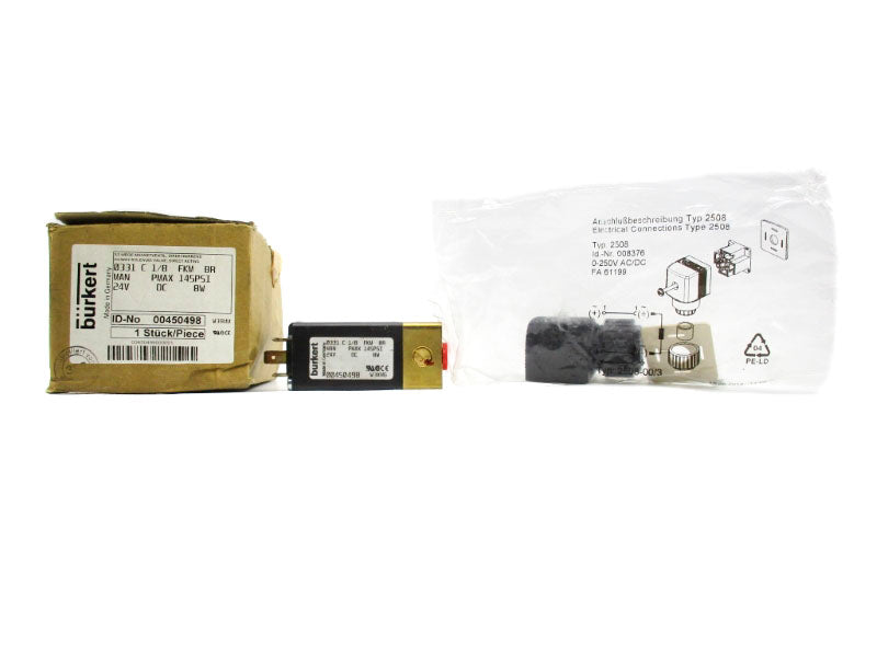 BURKERT 0331C1/8FKMBR 00450498 24VDC 145PSI NSMP