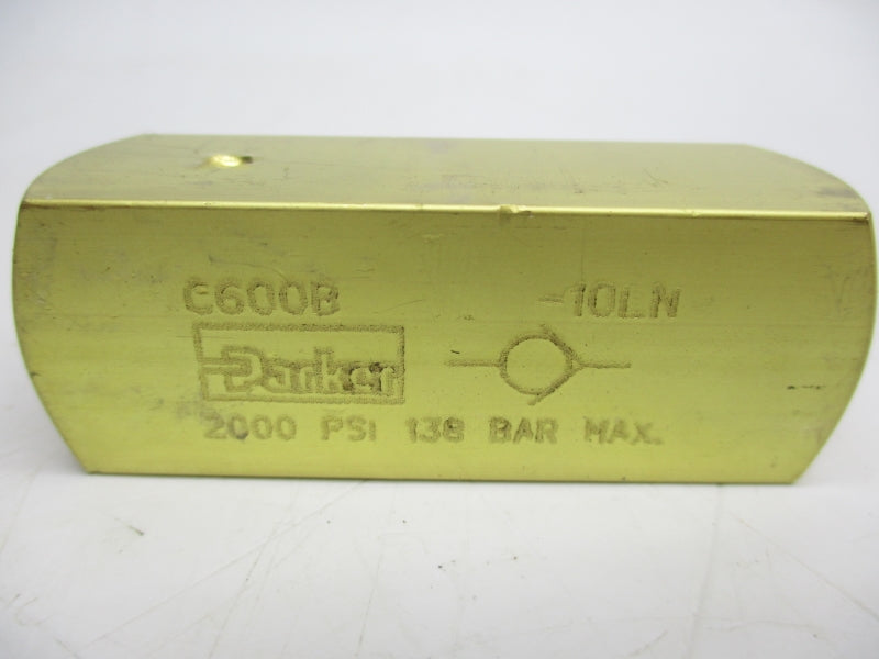 PARKER C600B-10LN 2000PSI NSNP