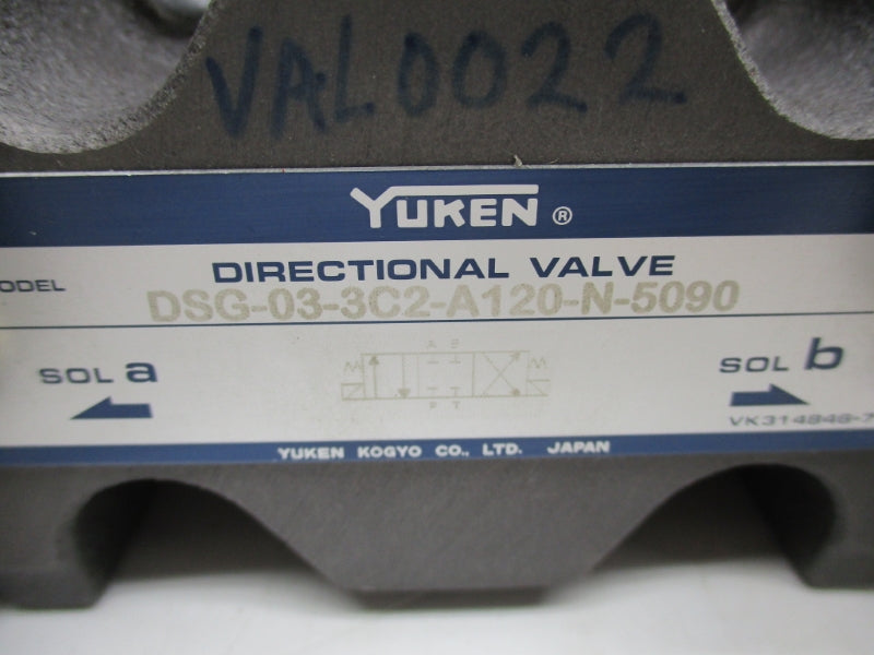 YUKEN DSG-03-3C2-A120-N-5090 (AS PICTURED) NSNP