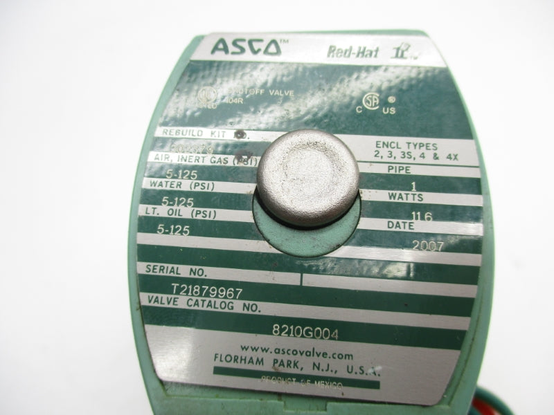 ASCO 8210G004 24VDC 5-125PSI NSNP