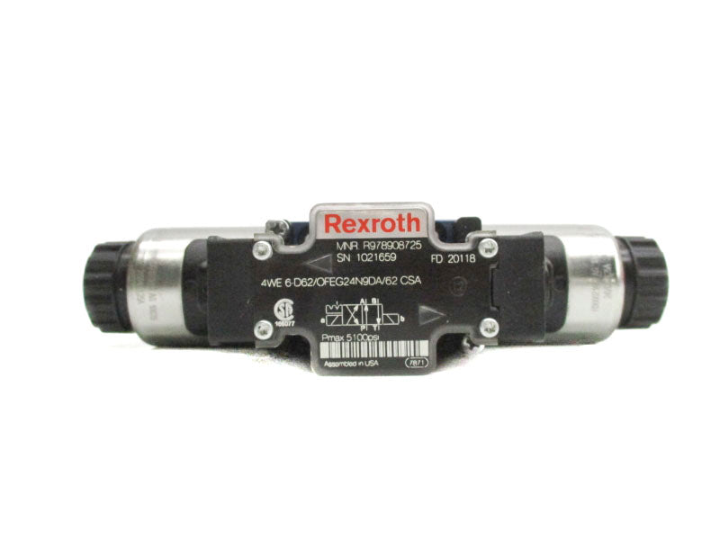 REXROTH 4WE6D62/OFEG24N9DA/62CSA R978908725 24VDC 1.25A NSNP