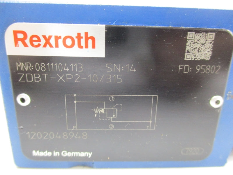 REXROTH ZDBT-XP2-10/315 0811104113 NSNP