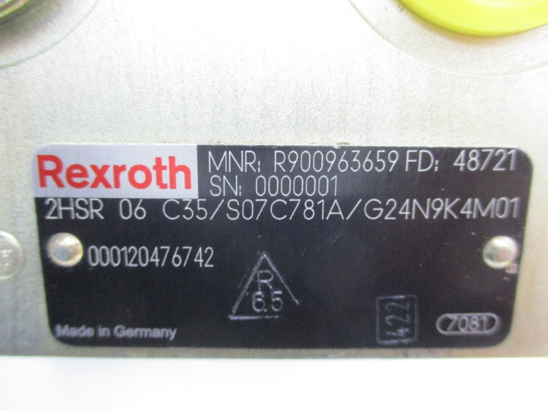 REXROTH 2HSR06C35/S07C781A/G24N9K4M01 R900963659 NSNP