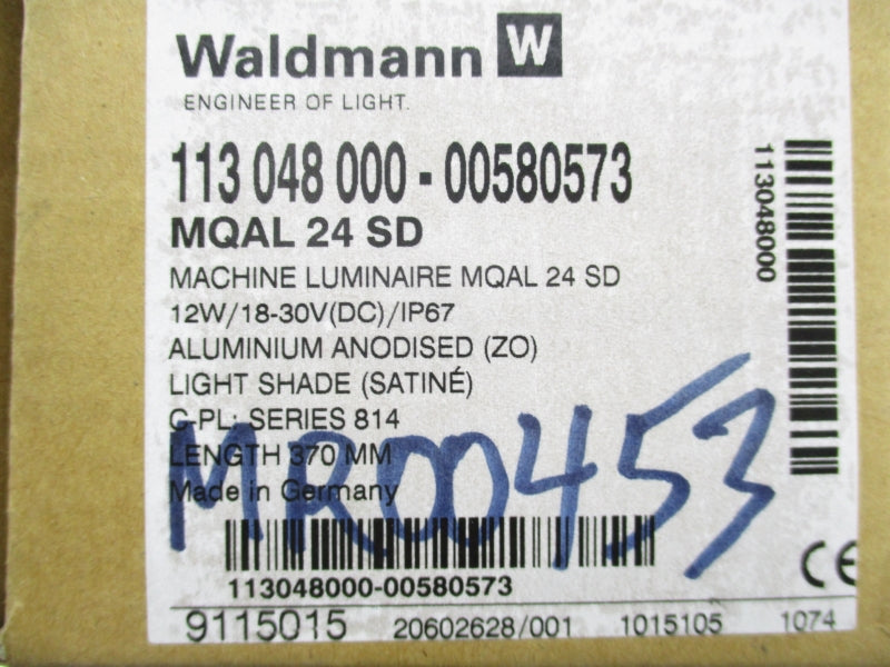 WALDMANN MQAL24SD 113048000-00580573 18-30VDC NSMP