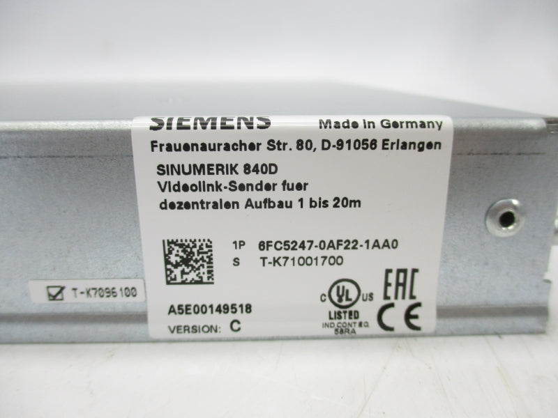 SIEMENS 6FC5247-0AF22-1AA0 NSMP