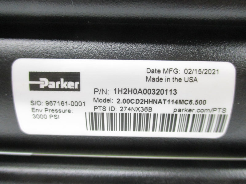 PARKER 1H2H0A00320113 2.00CD2HHNAT114MC6.500 3000PSI NSNP