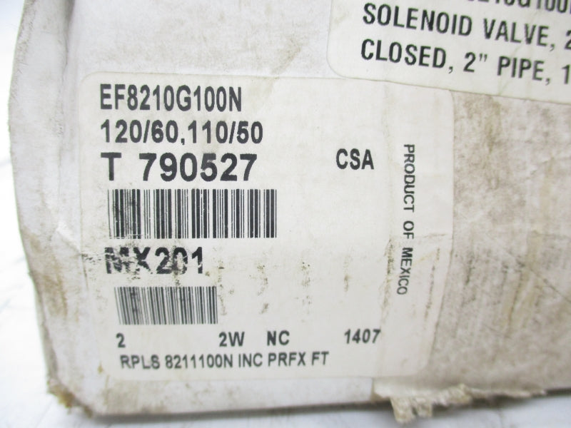 ASCO EF8210G100N 110/120V 5-150PSI 2" NSMP