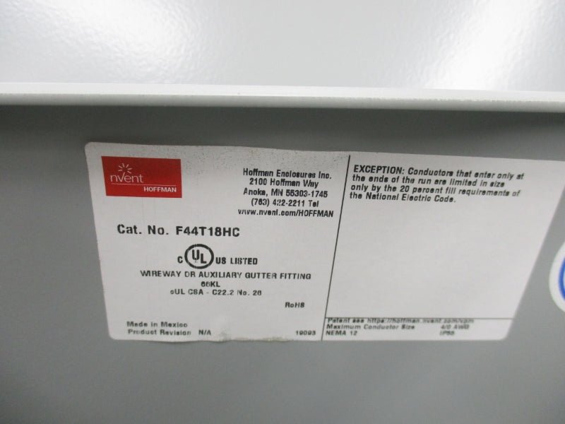 HOFFMAN F44T18HC NSNP