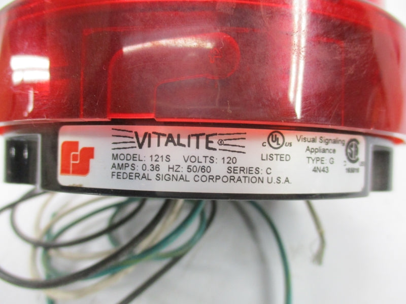 FEDERAL SIGNAL 121S-120R SER. C 120VAC NSNP