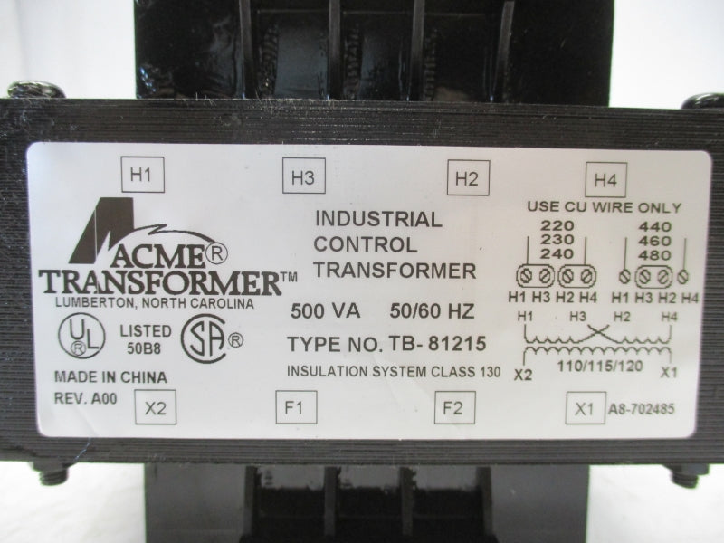 ACME TRANSFORMER TB-81215 480V NSMP