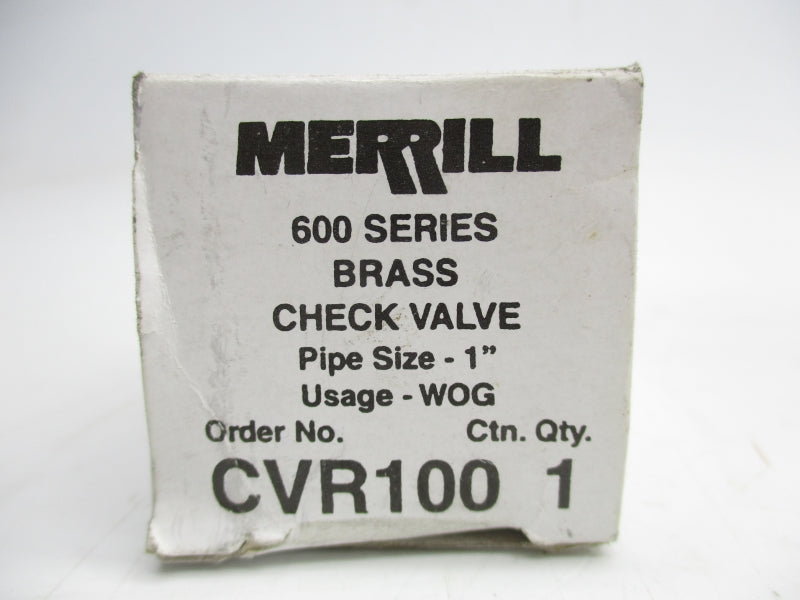 MERRILL CVR100 1" NSMP