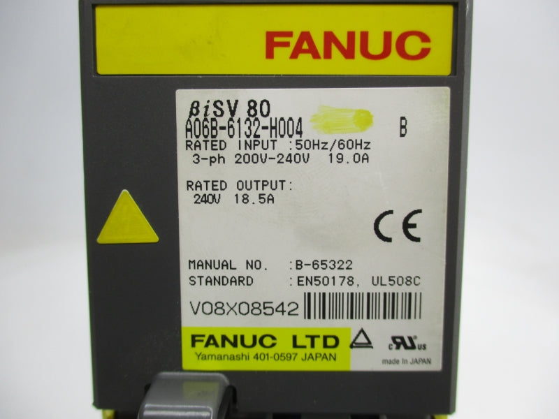 FANUC A06B-6132-H004 200-240V 19.0A UNMP