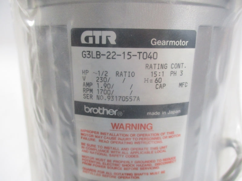 GTR G3LB-22-15-T040 230V 1.90A NSNP