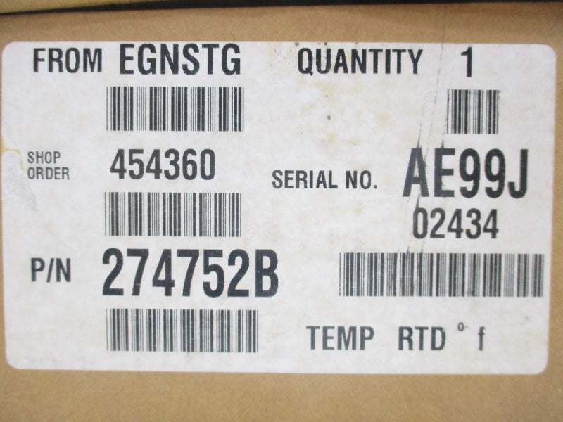 INDUSTRIAL SPARE PART 274752B NSMP