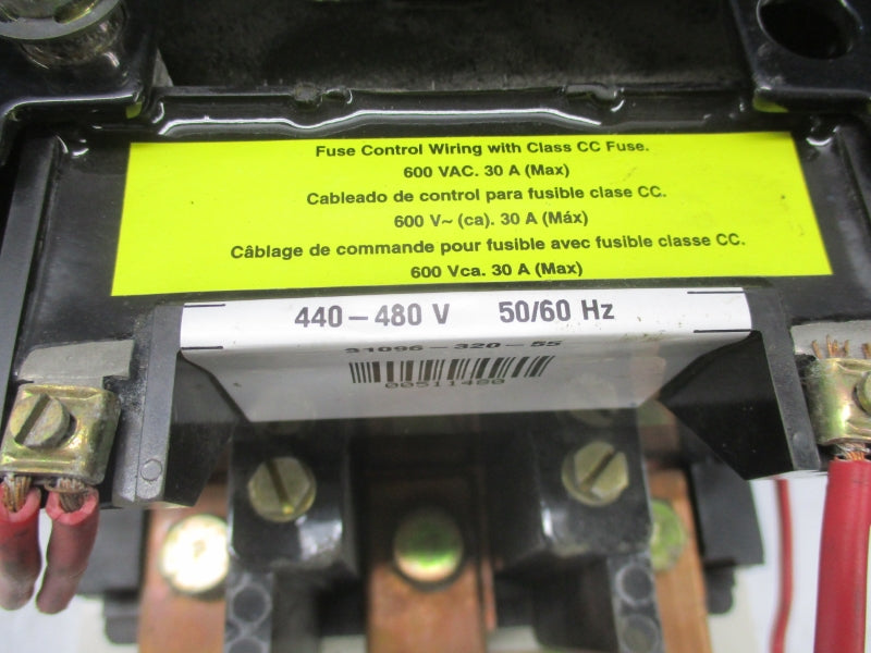 SQUARE D 8536SGO1V06 SER. B 440-480V 30A UNMP