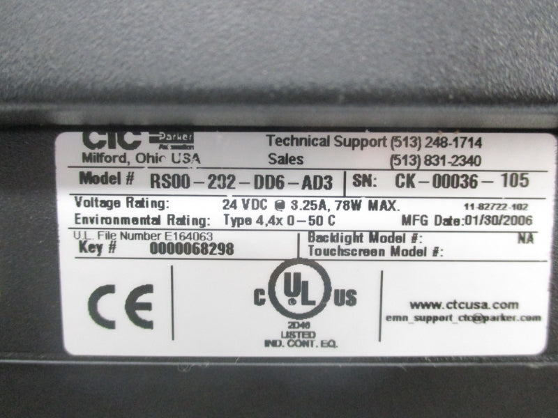 CTC RS00-202-DD6-AD3 24VDC 3.25A NSMP