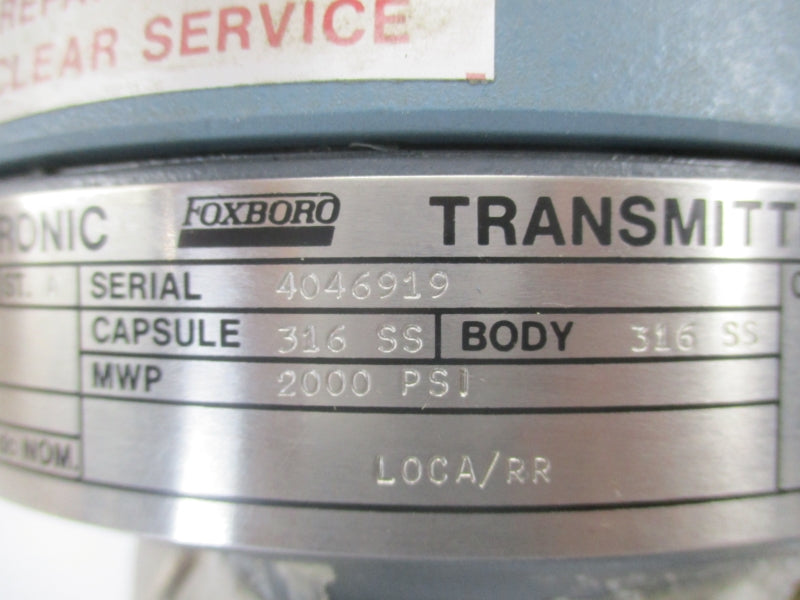 FOXBORO N-E13DM 60-95VDC 2000PSI NSNP