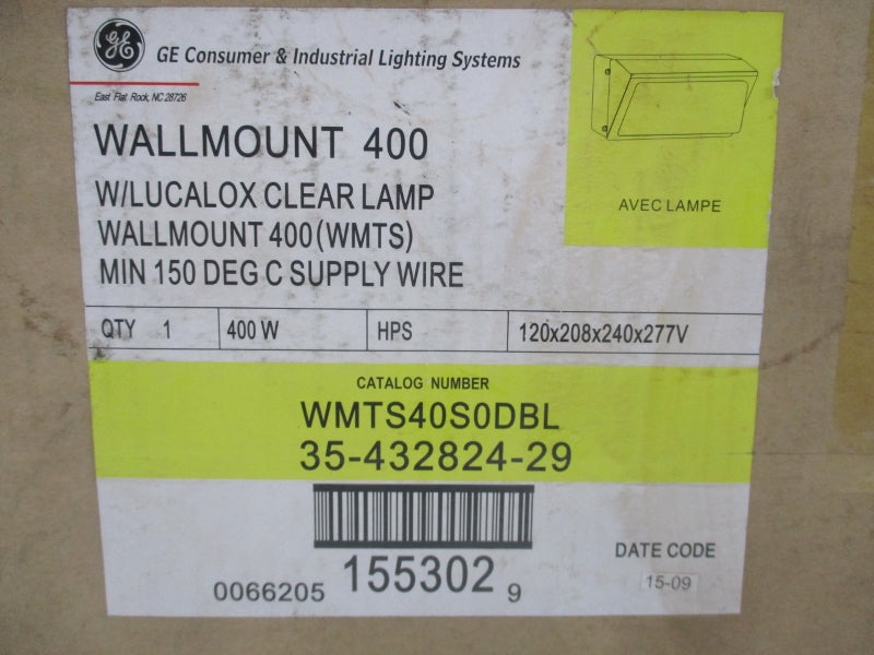 GENERAL ELECTRIC WMTS40S0DBL 35-432824-29 277V 1.7A NSMP