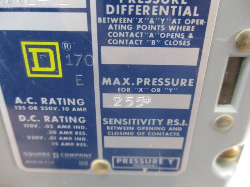 SQUARE D 9012AEW1S2 250VAC 10A NSNP