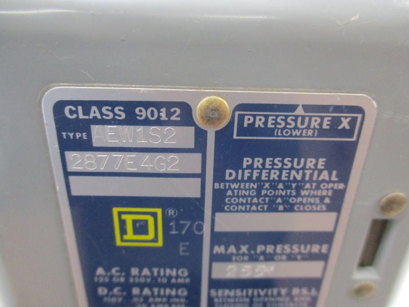 SQUARE D 9012AEW1S2 250VAC 10A NSNP