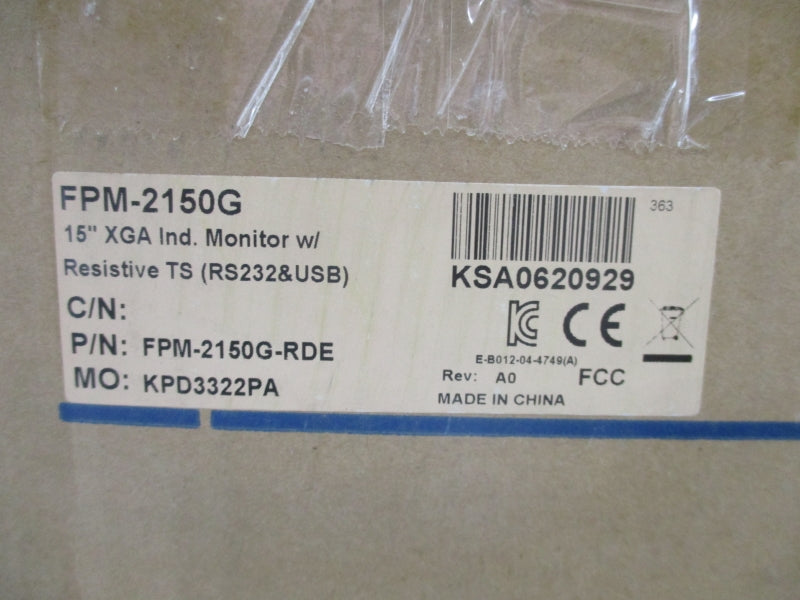 ADVANTECH FPM-2150G-RDE 12VDC 4A 15" NSMP