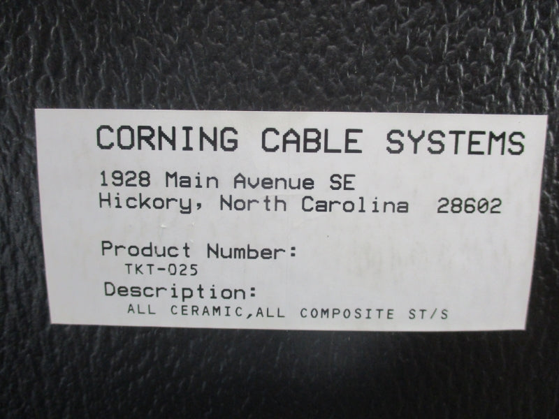 CORNING CABLE SYSTEMS TKT-025 UNMP