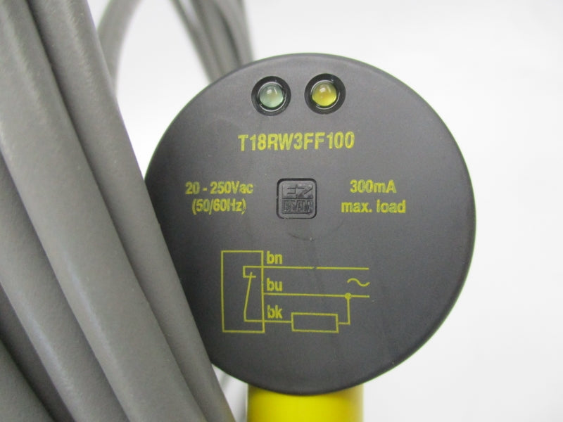 BANNER ENGINEERING T18RW3FF100W30 33958 20-250VAC NSMP