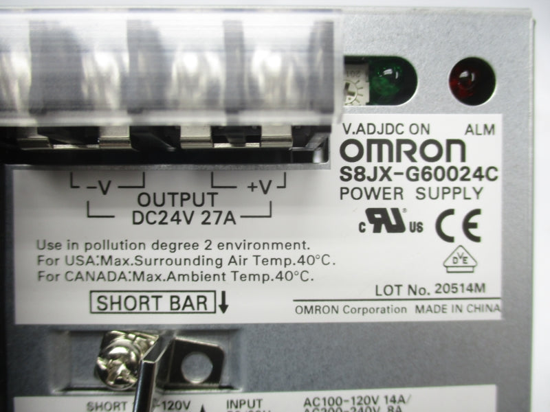 OMRON S8JX-G60024C 100-120/200-240VAC 14/8A NSMP
