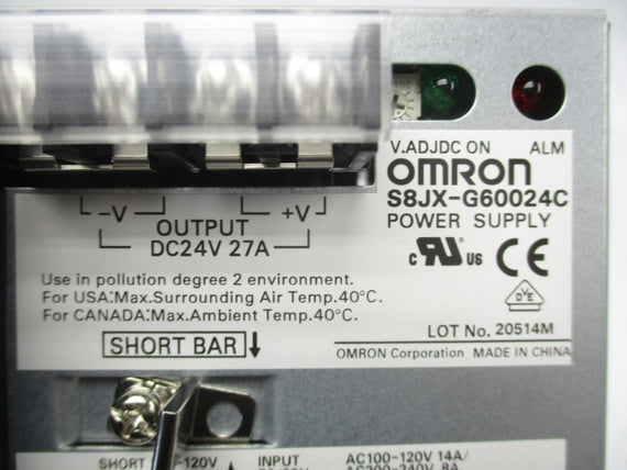 OMRON S8JX-G60024C 100-120/200-240VAC 14/8A NSMP