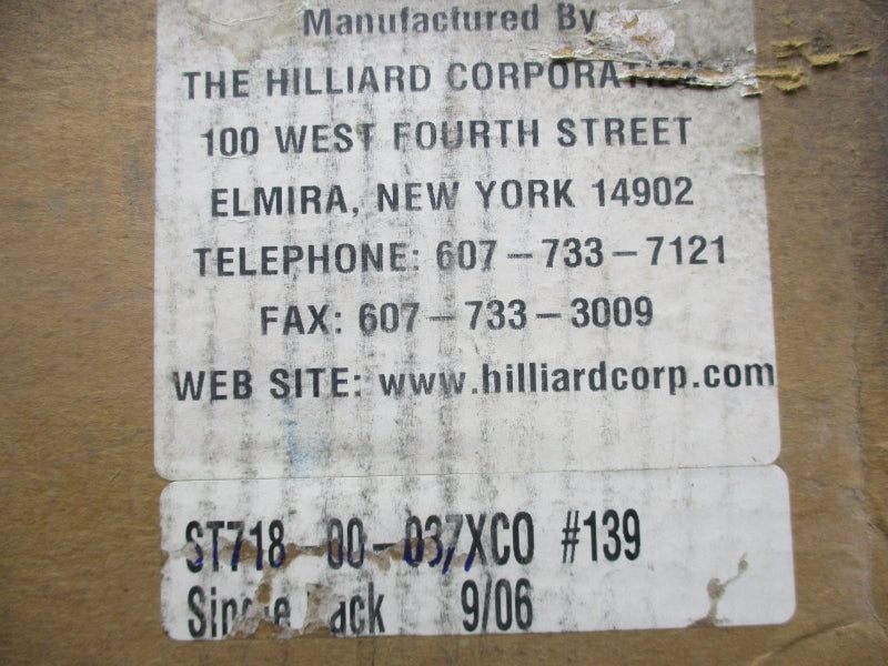 HILLIARD ST718-00-03ZXC0 NSMP