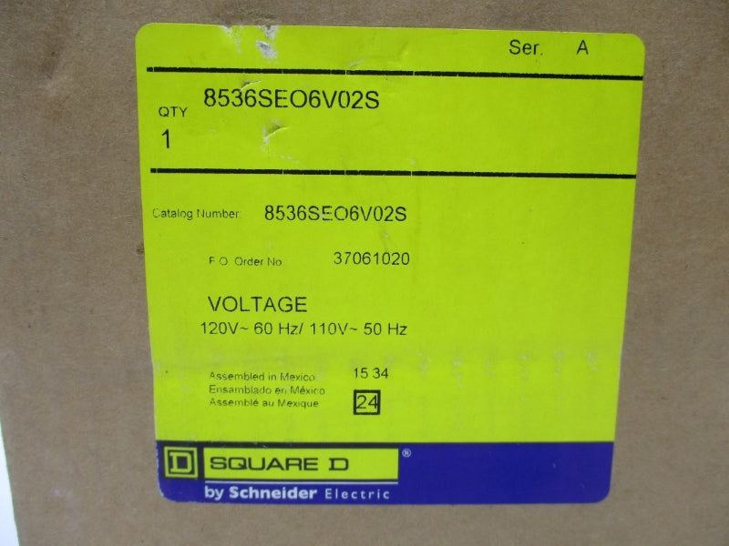 SQUARE D 8536SEO6V02S SER. A 110/120V NSFS