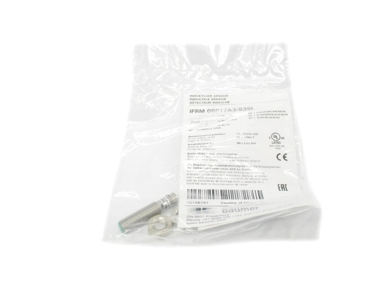 BAUMER ELECTRIC IFRM08P17A3/S35L 10-30VDC NSMP