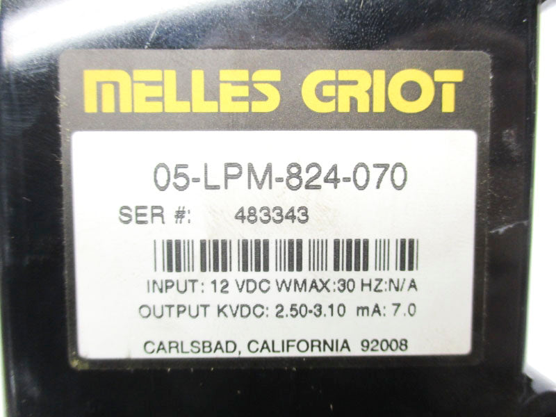 MELLES GRIOT 05-LPM-824-070 12VDC UNMP