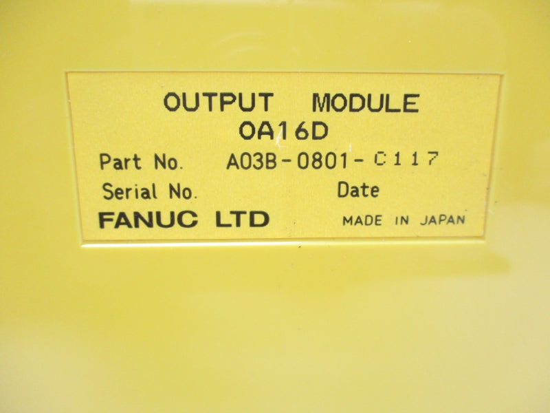 FANUC A03B-0801-C117 OA16D 120VAC 2A NSNP