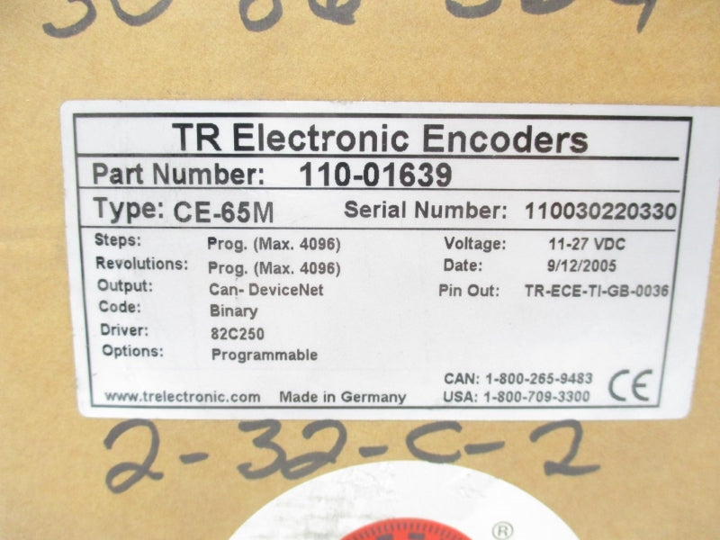 TR ELECTRONIC 110-01639 11-27VDC NSMP