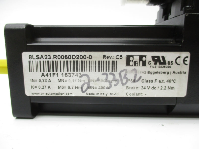 B&R AUTOMATION 8LSA23.R0060D200-0 400V 0.27A NSNP