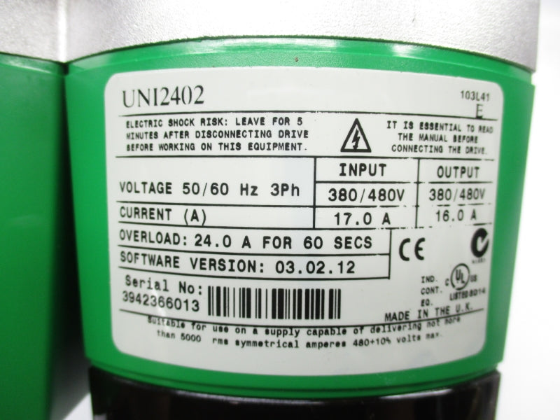 CONTROL TECHNIQUES UNI2402 380/480V 17.0A NSNP