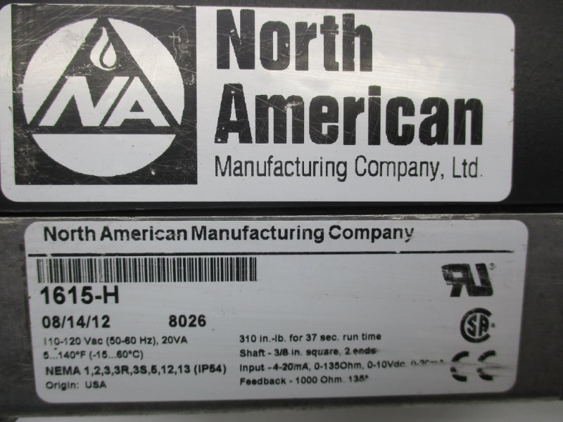 NORTH AMERICAN 1615-H 110-120V 5-140'F UNMP